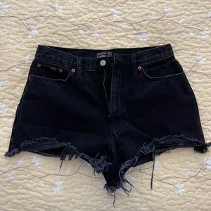 Abercrombie & Fitch Annie High Rise Short - black
